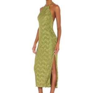 Revolve House of Harlow 1960 Frederick Dress in Olive Green